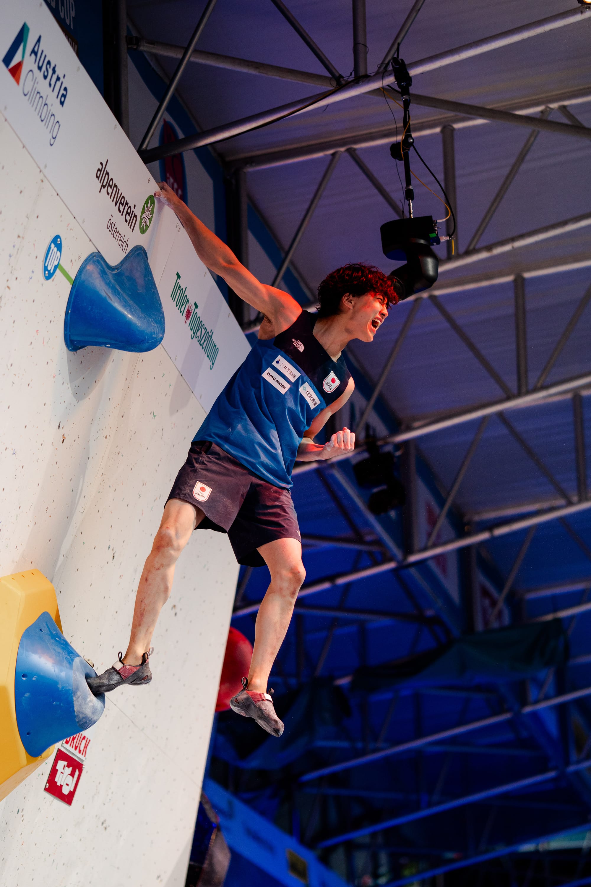 Sohta Amagasa topping B4 in the men's final at the 2024 Innsbruck World Cup