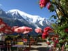 View of Mont Blanc from Chamonix
