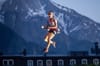 Jain Kim celebrating her 30th World Cup gold in Chamonix 2023