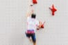 Kiromal Katibin in motion in the Speed Final.